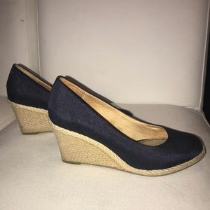 Life stride espadrilles wedge heels sz 8